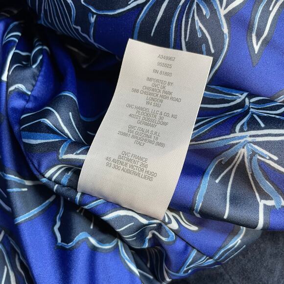 Isaac Mizrahi Live Blue Suede Leather Moto Jacket Coat Fall Winter Womens 22W 22 - Picture 13 of 13